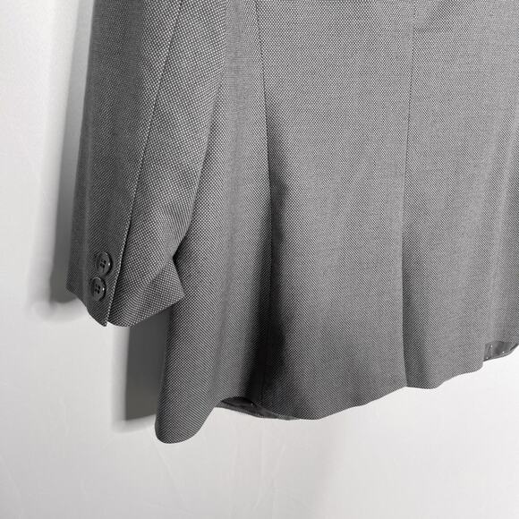 The Limited Large Gray 3/4 Sleeve Single Button Blazer Jacket Career Work Office - Picture 5 of 9